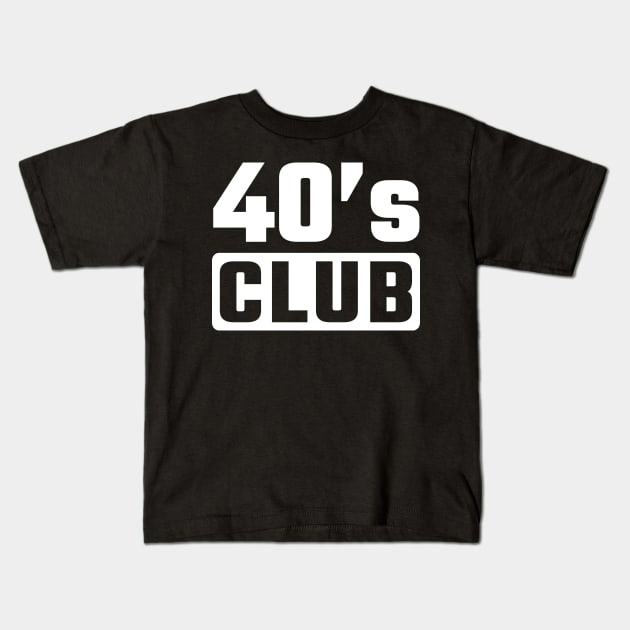 40th birthday Kids T-Shirt by Circle Project